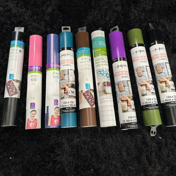 Cricut Art Bundleof Cricut Multicolored Diy Vinyl Paper Poshmark